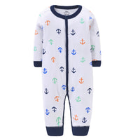 Pure cotton flat foot one-piece baby romper