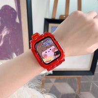 Watch Strap Cute Creative Female All-in-one Protective Cover Case
