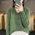 V-neck Casual Versatile Women's Plus Size Sweater