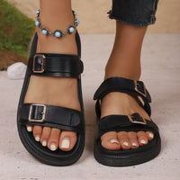 Loafers And Thick-soled Slippers Fashion Buckle Strappy Beach Sandals For Women