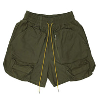 Men's Washed Military Green Work Shorts