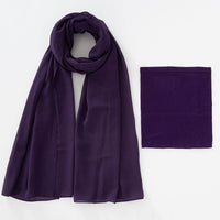 Modal Breathable Elastic Bucket Hat With Pearl Chiffon Scarf Headcloth