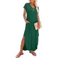 European And American Women's Casual Loose Long Dress