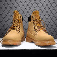 Black Autumn And Winter High-top Martin Boots Increase Retro Sports