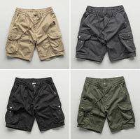 Summer Multi-pocket Workwear Shorts For Men