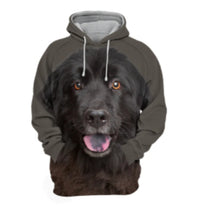 Men's Polyester Thermal Transfer 3D Dog Hooded Sweater