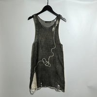 Round Neck Knitted Printing And Dyeing Cotton Vest