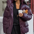 Women's Zipper Waist-tight Cotton-padded Jacket