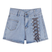 Design Sense Niche Bandage Jeans Women's Ins