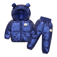 Children's Down And Wadded Jacket Sets Thick Wash-free Outer Wear