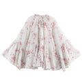 Fashionable And Sweet Lace-Up Long-Sleeve Top For Women