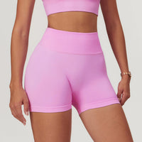 Seamless High Waist Yoga Shorts Skinny Hip Raise Exercise Workout Pants
