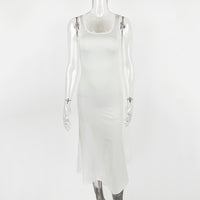Slimming Square-Neck Elegant Sleeveless Tank Dress For Women