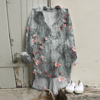 Floral Pattern 3D Personalized Long Sleeve Vest Girls Summer Loose Style