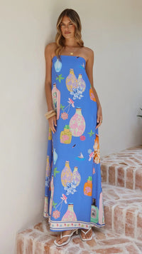 Summer New Style Tube Top Long Dress Women's