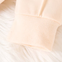 Printed Bear Pullover Sweater Pleated Trousers Sports Suit