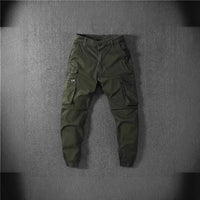 Retro-style Workwear Casual Wide-leg Jogger Pants
