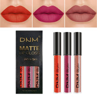 Matte Finish Velvet No Stain On Cup 3 PCs Suit Lip Gloss Liquid Lipstick