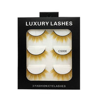 High-grade Color False Eyelashes Three-dimensional Thick Thickened Eyelash Cross Natural
