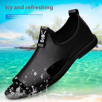 Toed First Layer Cowhide Sandals Men's Bag Heel Side Empty Leather Beach Non-slip Wear-resistant