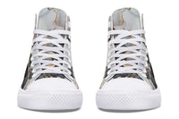 Printed Couple High Top Canvas Shoes