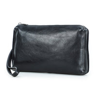 Vintage Brown Crazy Horse Leather Big Screen Mobile Phone Bag