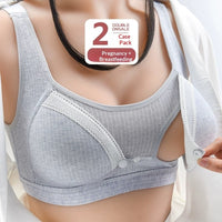Maternity Nursing Bra Made Of Pure Cotton Wireless And Anti-exposure