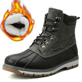High-cut warm and fleece tooling cotton boots