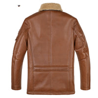 Sheepskin Trench Coat Lapel Jacket