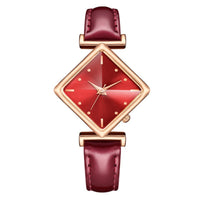 Elegant Diamond Dial Thin Strap Women's Watch