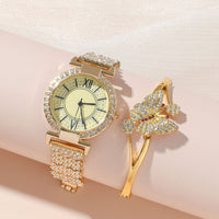 Bracelet Full Diamond Women's Luxury Elegant Gold Watch