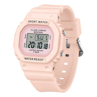 Square Electronic Watch Colorful Creativity For Male And Female Students