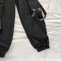 Elastic waist harem pants beam leg pants