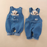 Fashionable Outer Wear Jeans Baby Sleeveless Leotard Outwear
