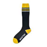 Nylon Striped High Tube Football Socks For Athletic Durability