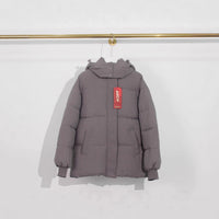 Hooded Korean Style Cotton Clothes Women's Short