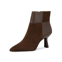 Slimming Brown Stiletto Ankle Boots