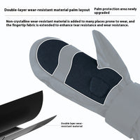 Ski Gloves Built-in Wristband Shock Absorption Veneer Warm Waterproof