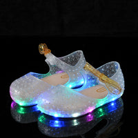 Baby jelly glow shoes bow