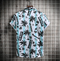 Shirt Hawaii Beach Short-sleeved Clothes 3D Digital Printing