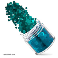 Green Manicure Set 12 Colors Mixed Nail Sequins Glitter Powder Gradient Laser Powder