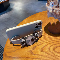 Tide Brand Stereo Schnauzer Wristband Phone Case