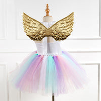 Sequin mesh handmade girls dress skirt