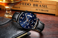 Men's Waterproof Luminous Multi-functional Diamond Quartz Watch