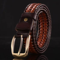 Leather Pin Buckle Handmade Couple's Pant Trendy Casual Belt