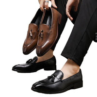 Men's Formal Wear Business Four Seasons New Tassel Small Leather Shoes