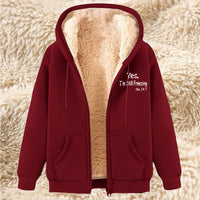 Men's Fleece-lined Hoodie With Thickened Lamb Wool For Winter