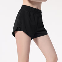 Women's Summer High Waist Casual Quick-drying Breathable Drawstring Sports Yoga Shorts