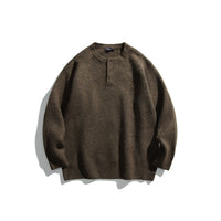 New Men's Twist Braid Sweater Cardigan