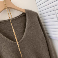 V Neck Baselayer Pullover Sweater For Women